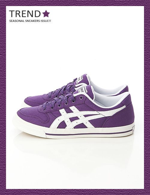 Brand New Asics Aaron CV Purple/White Shoes #34  