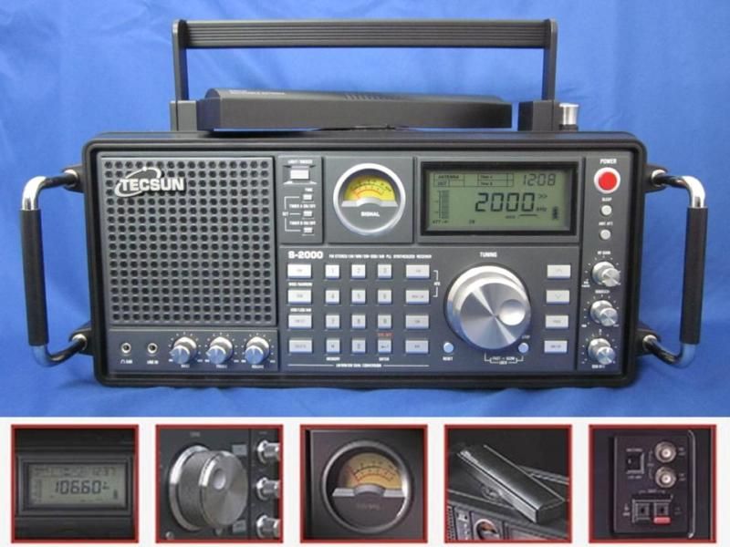 TECSUN S 2000 FM/LW/SW/MW/AIR PLL SSB Synthesized Radio  