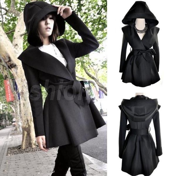 NEW Korea Womens Long Jacket Trench coat Outerwear Tops Dress Style 