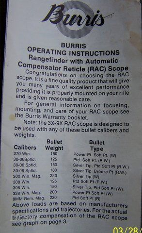 Burris Fullfield 3 9x40mm Rifle Scope ~USA~ RAC  
