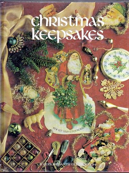 Christmas Keepsakes (1990, Hardcover) Cross Stitch OoP  