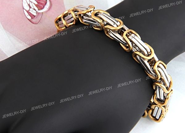 Men Stainless Steel Bracelet Bangle Chain Link 0.31 CHIC  