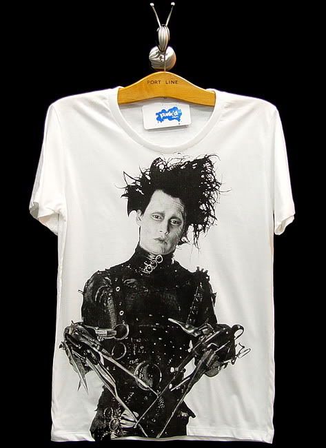 EDWARD SCISSORHANDS Johnny Depp VTG Rock T Shirt S/M  