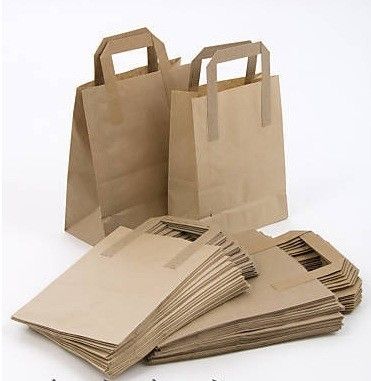 75 Brown SOS Paper Bags 25 Each Small Medium Large  