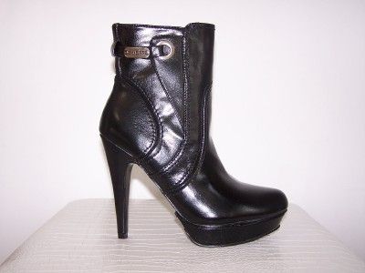 NIB New GUESS Black HAVILY Platform Ankle Boots Shoes  