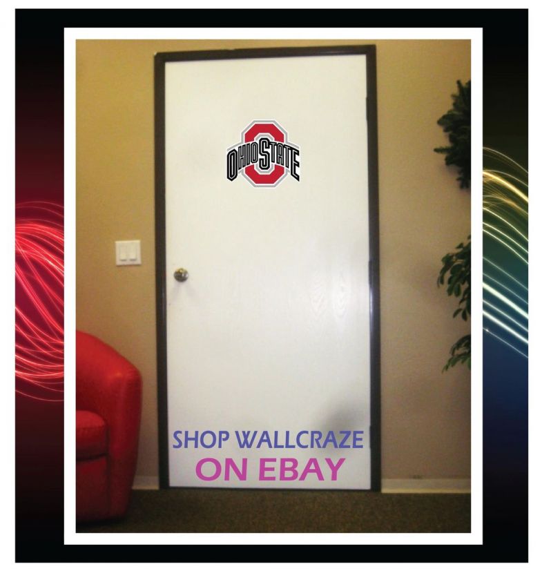 Ohio State Buckeyes Removable Door Wall Decor Sticker Decal Poster 10 