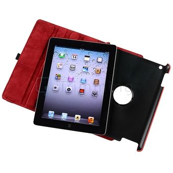 new generic 360 degree swivel leather case compatible with apple ipad 