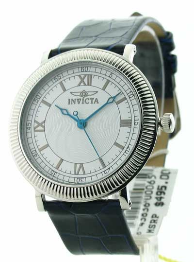 Mens Invicta Leather Swiss Ultra Slim Watch Set 0065 843836000659 