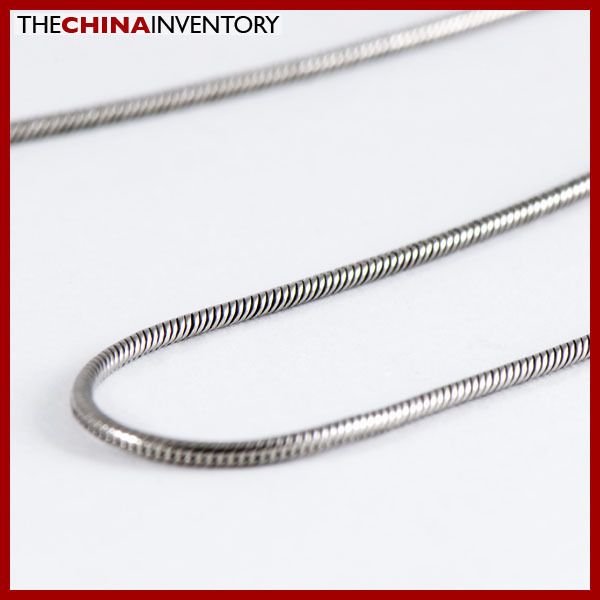 MENS 20CM STAINLESS STEEL ROUND SNAKE CHAIN NECKLACE N1006B  