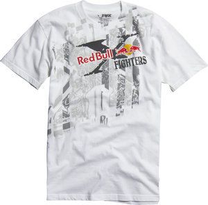 FOX RACING MENS X FIGHTER RED BULL WHTE S/S TEE T SHIRT  