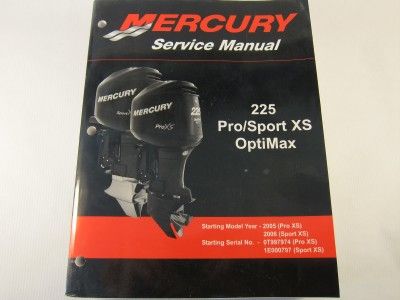 Mercury Outboard Service Manual 225 Optimax Pro Sport  