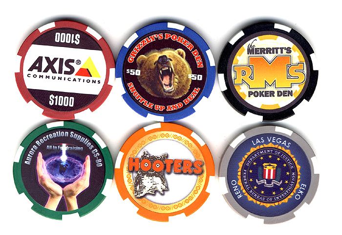 500 Custom 10gram Ceramic Color Poker Chips Las Vegas *  