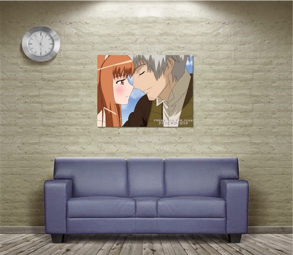 S1255 Anime Spice And Wolf Lawrence Horo Kiss POSTER  