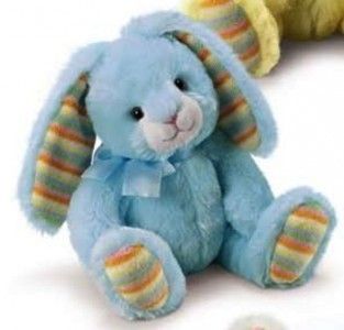 RUSS Berrie Pale Blue Bunny Rabbit Soft Plush Easter Toy/Gift Sml 